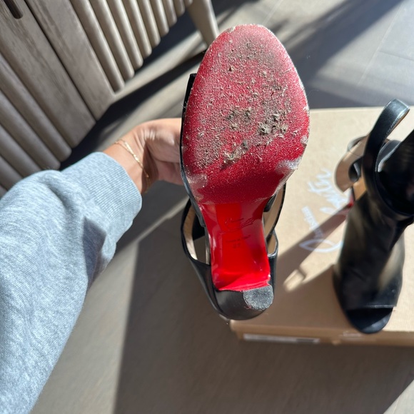 Christian Louboutin Hippik Napa Red Sole Sandal - Picture 9 of 12